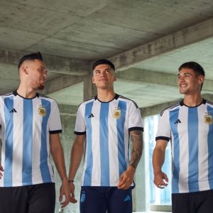 Camiseta Argentina Primera Equipación 2022  Copa Mundial
